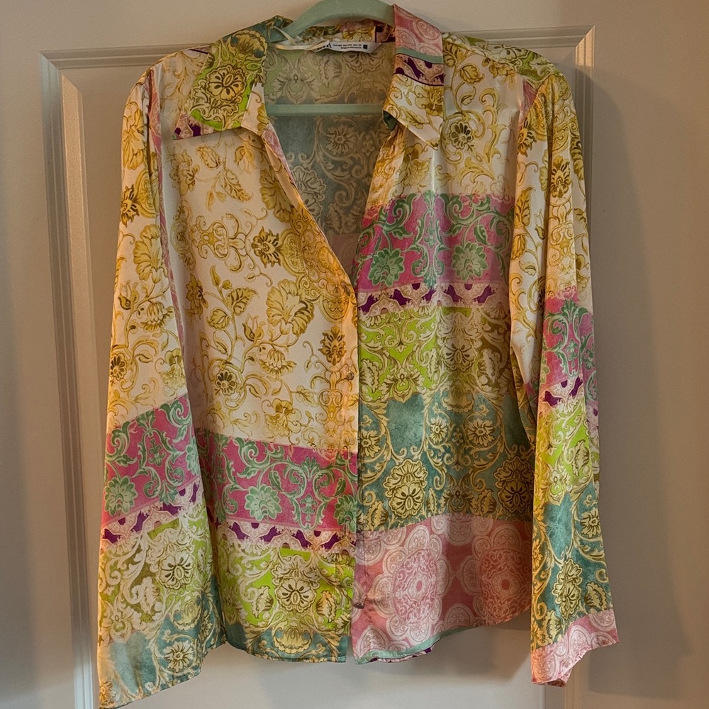 Multicolor Patterned Women's Top